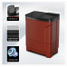 Washing Machine: Godrej 8 Kg 5 Star With 460 PowerMax Wash Motor Semi-Automatic Top Load Boderless Design Washing Machine Appliance (WSEDGE ULT 80 5.0 DB2M CSRD, Crystal Red, With Toughened Glass Lid)